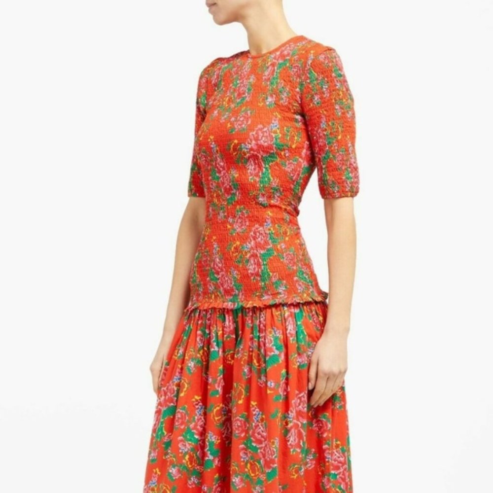 knee length dresses for ladies Rhode Sally Midi Dress  Bluefly